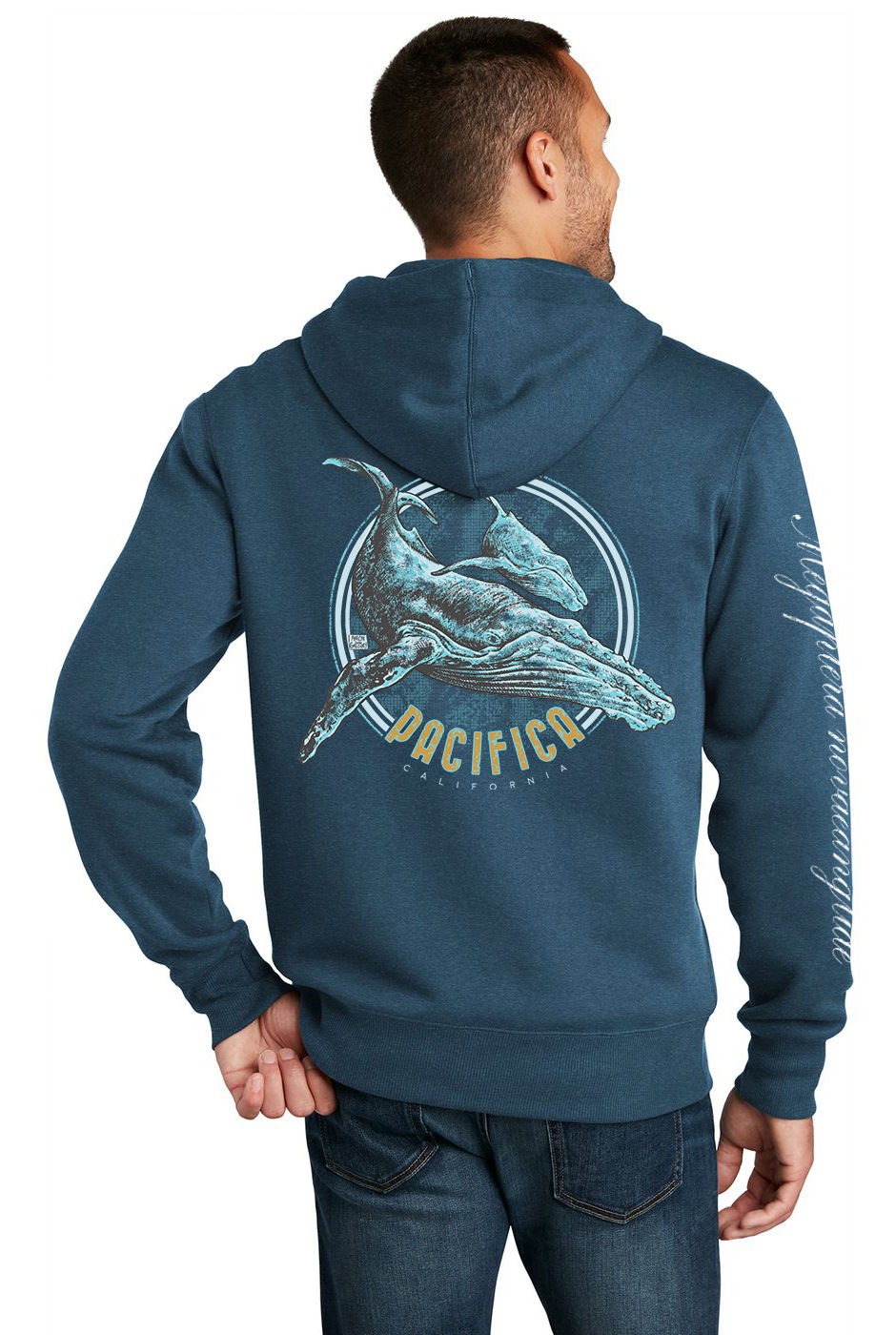 Pacifica Humpback Whale Zip-up Hoodie