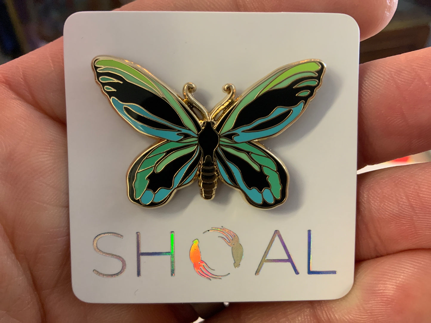Queen Alexandria Butterfly enamel pin - SHOAL