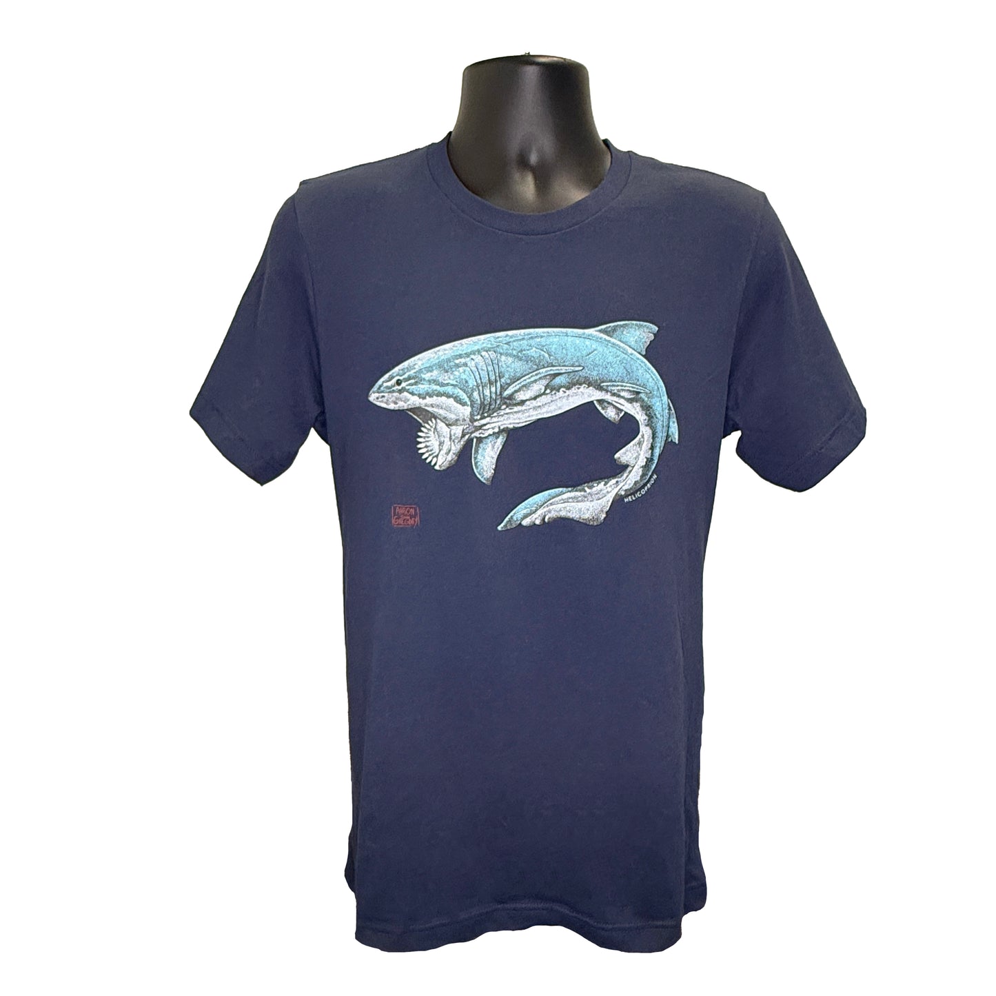 Helicoprion Unisex T-Shirt (Navy)