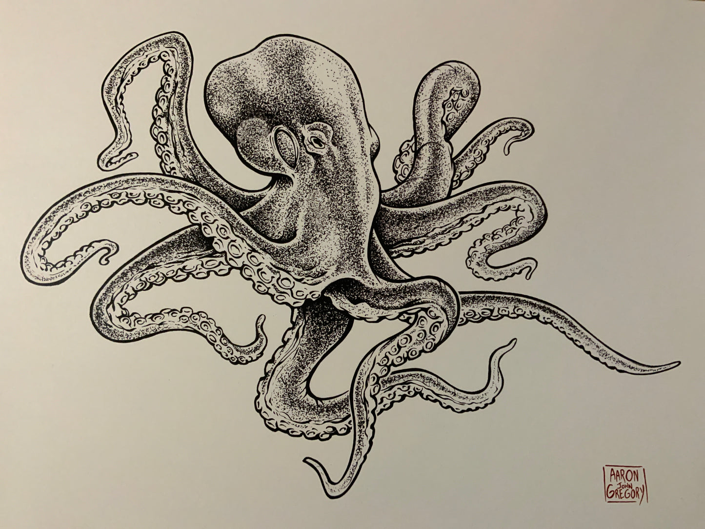 Art Print - Giant Pacific Octopus