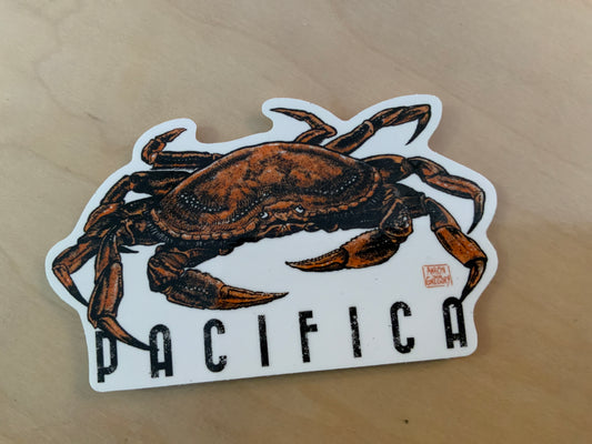 Sticker - CC Pacifica Crab