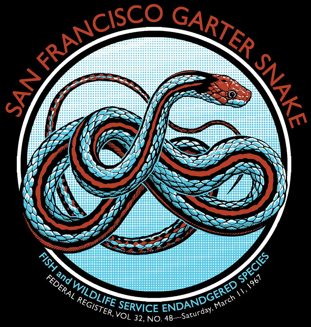 San Francisco Garter Snake Long Sleeve Unisex T-Shirt