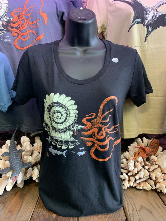 Giant Ammonite Womens T-Shirt