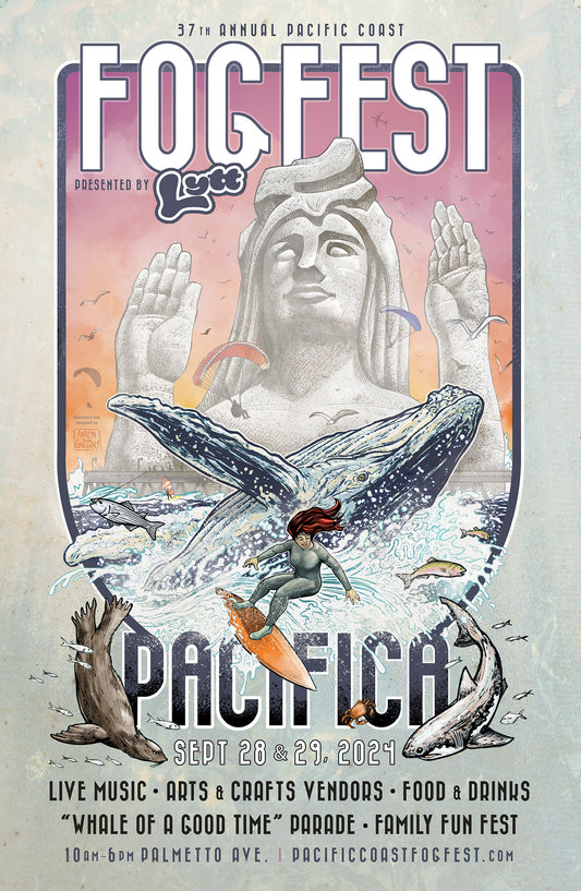 Art Print - FOG FEST / PACIFICA 2024 event souvenir poster.