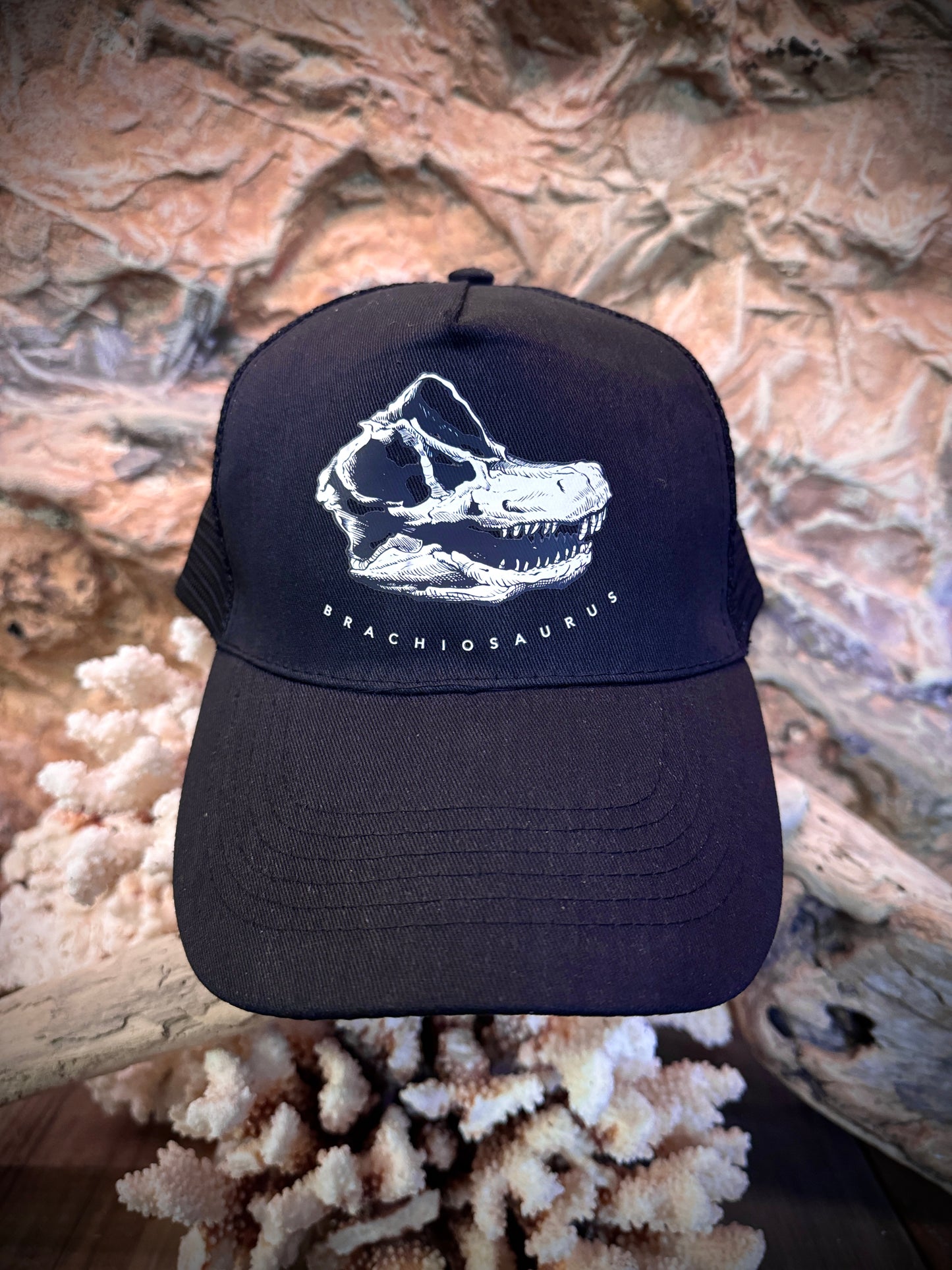 Brachiosaurus Skull Trucker Hat