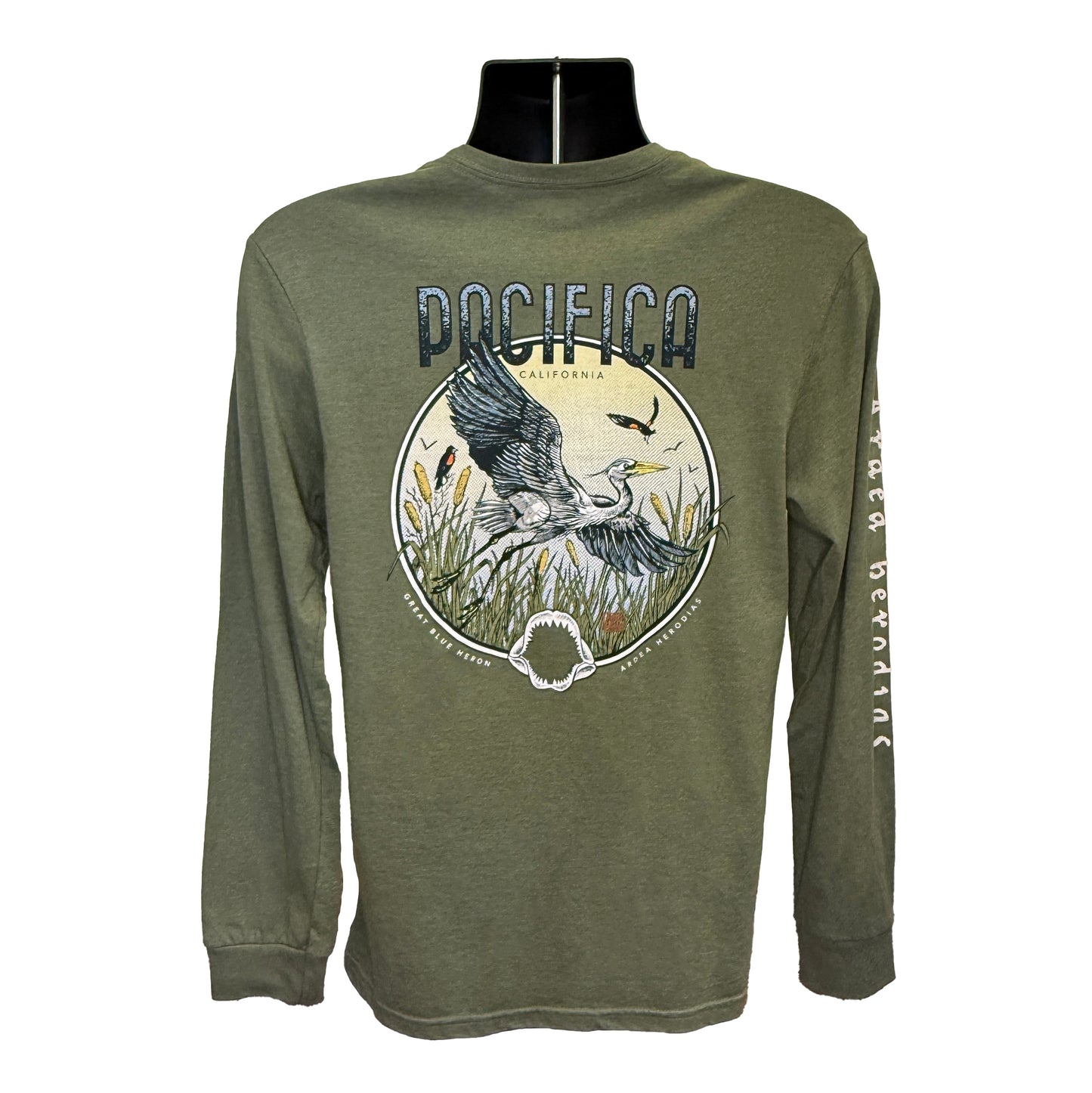 Pacifica Heron Long Sleeve Unisex T-Shirt