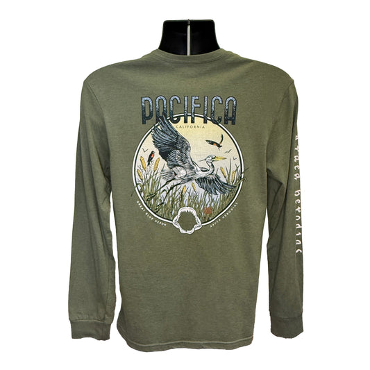 Pacifica Heron Long Sleeve Unisex T-Shirt