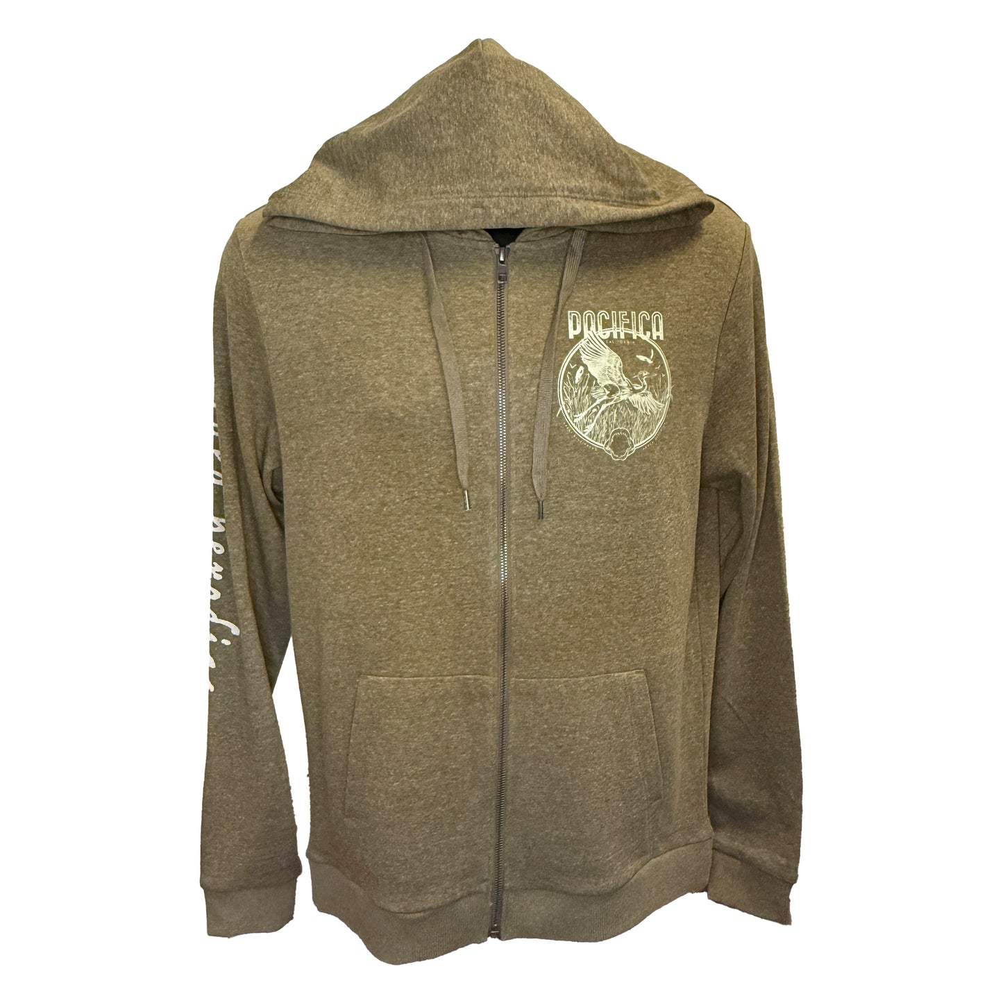 Great Blue Heron / Pacifica Zip-up Hoodie