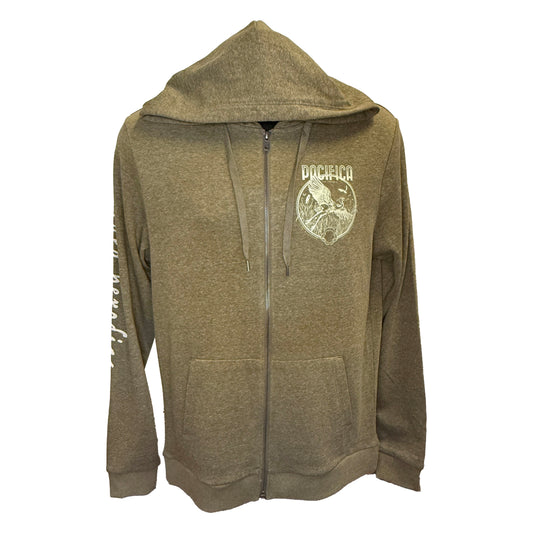 Great Blue Heron / Pacifica Zip-up Hoodie