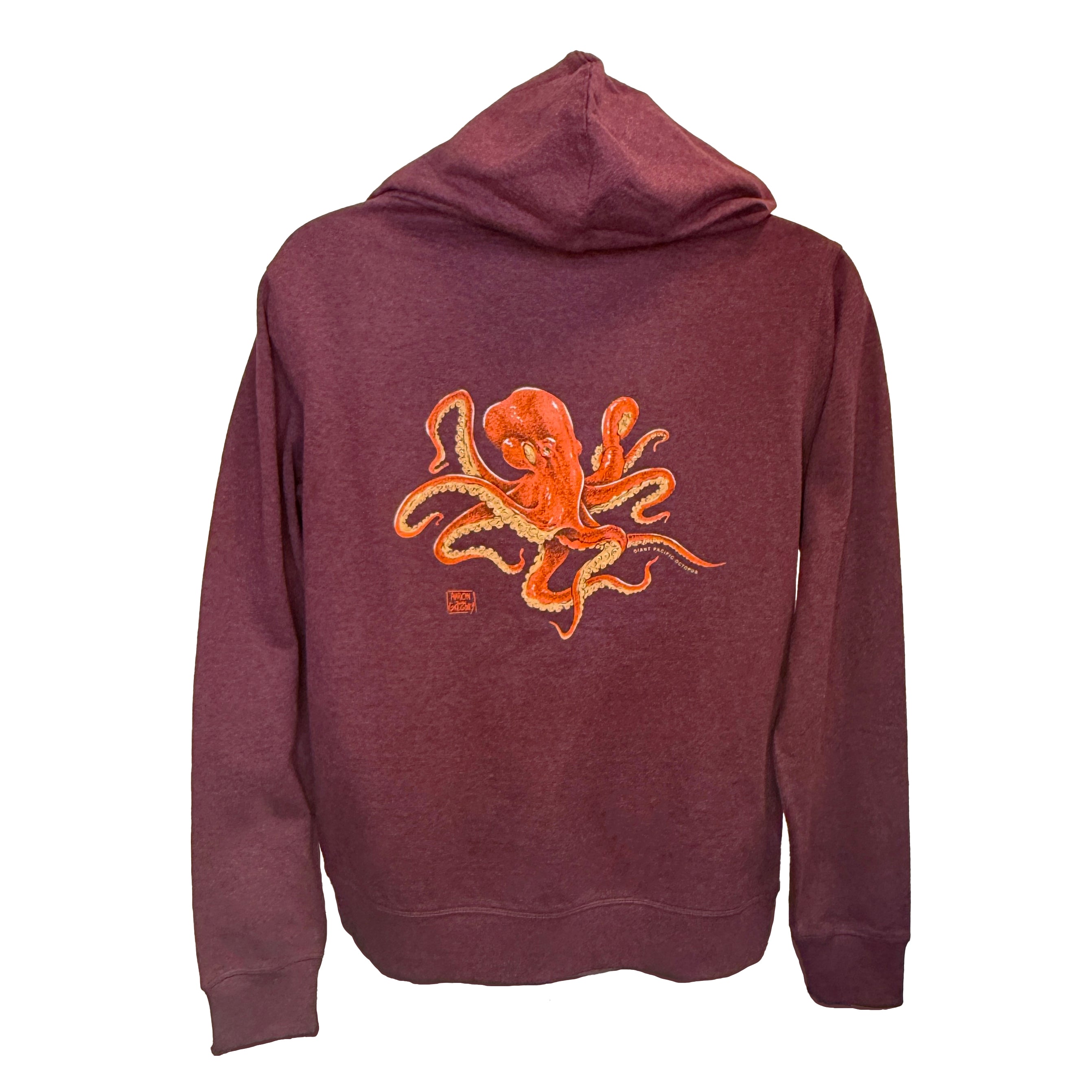Giant Pacific Octopus Zip-up Hoodie – COTTON CRUSTACEAN