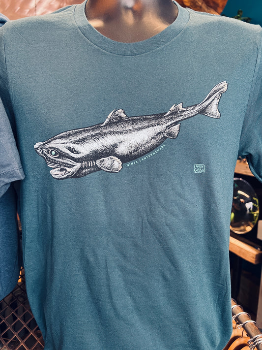 Ninja Lantern Shark - Glow-in-the-Dark Tee