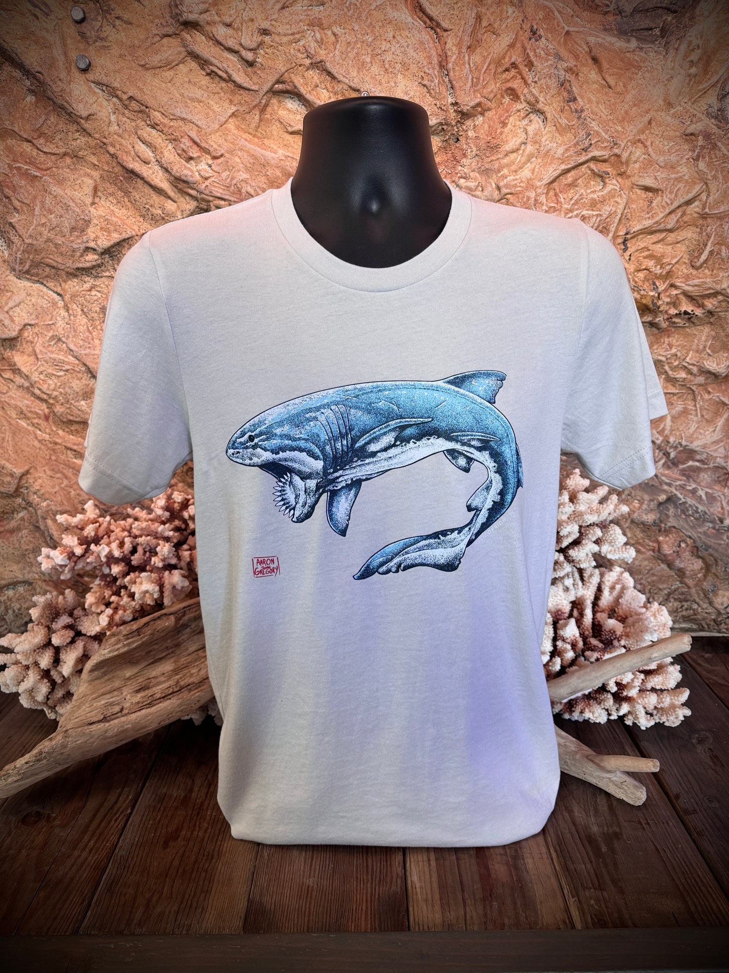 Helicoprion Unisex T-Shirt - Silver