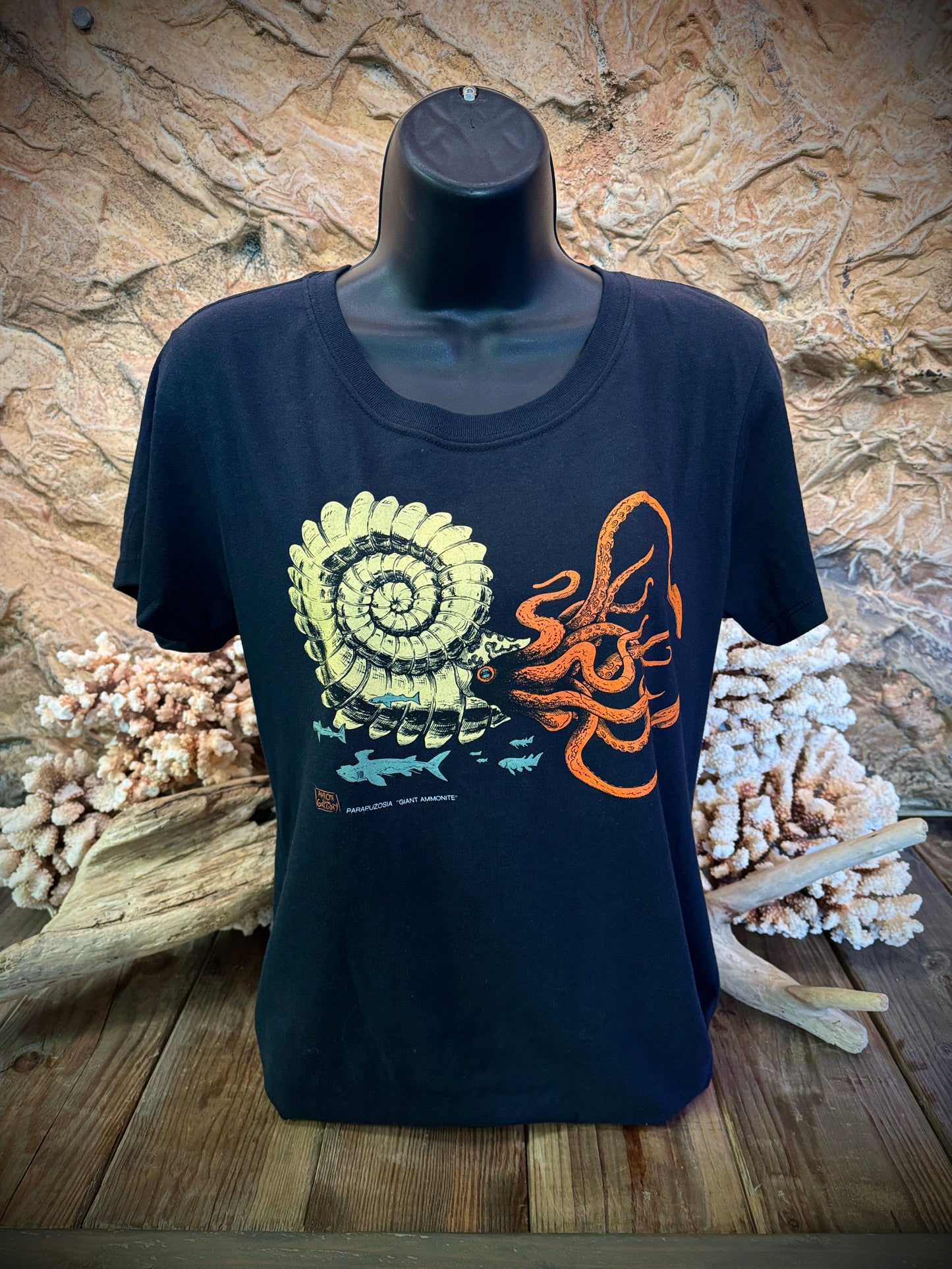 Giant Ammonite Womens T-Shirt