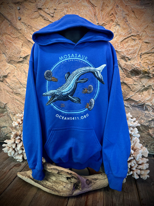 Mosasaur "Oceans411" Youth Hoodie