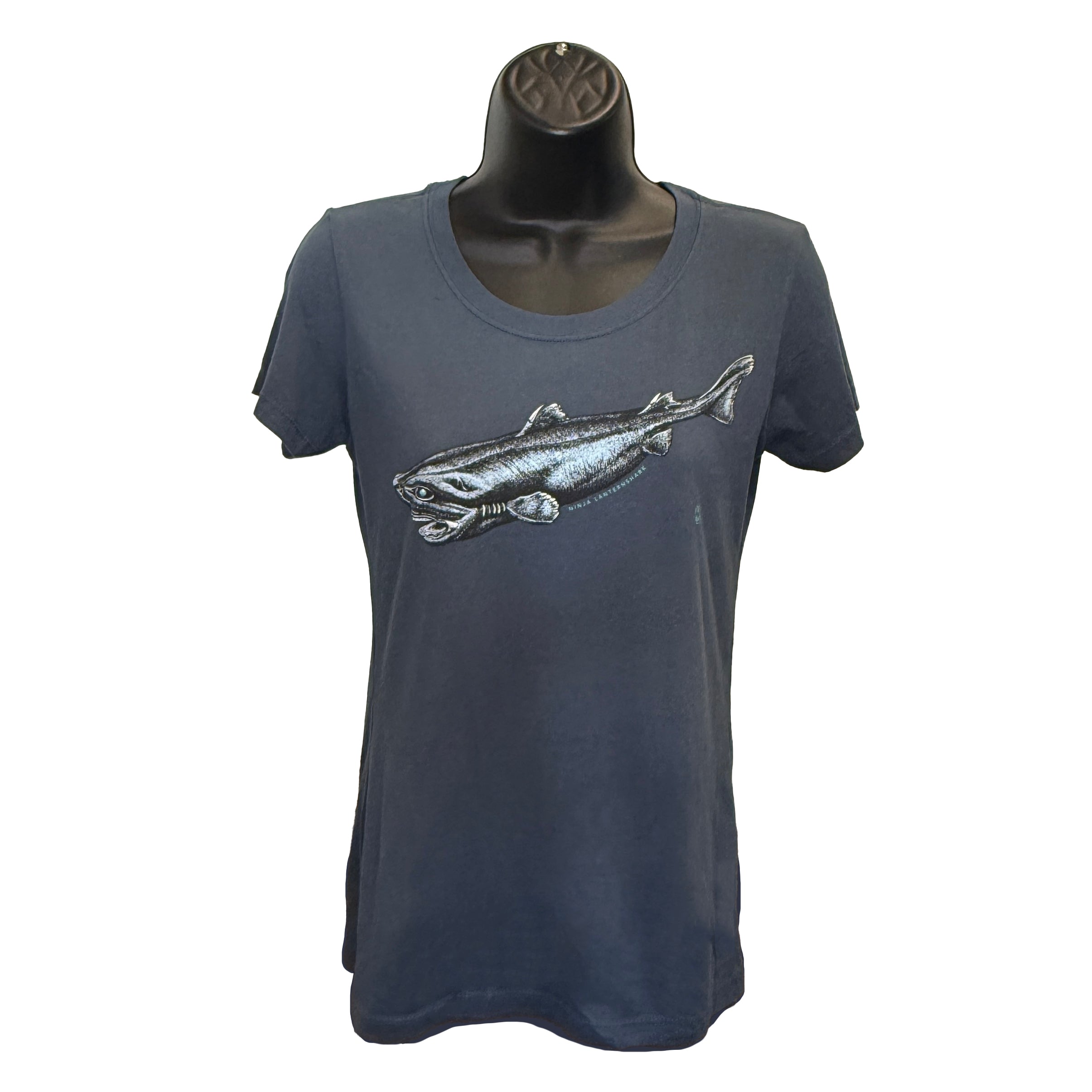 Ninja Lantern Shark Glow-in-the-Dark Women's Tee – COTTON CRUSTACEAN