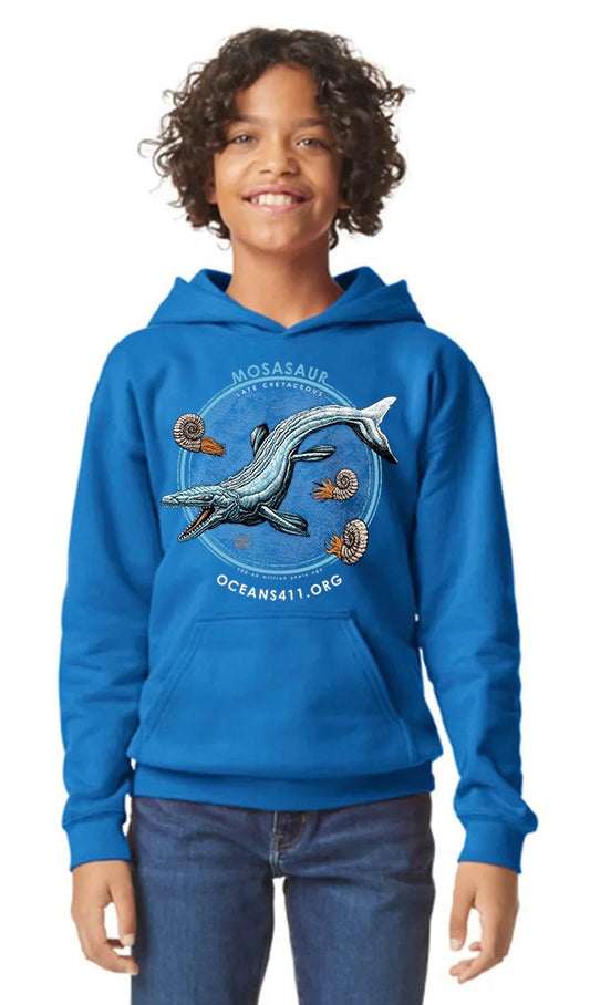 Mosasaur "Oceans411" Youth Hoodie